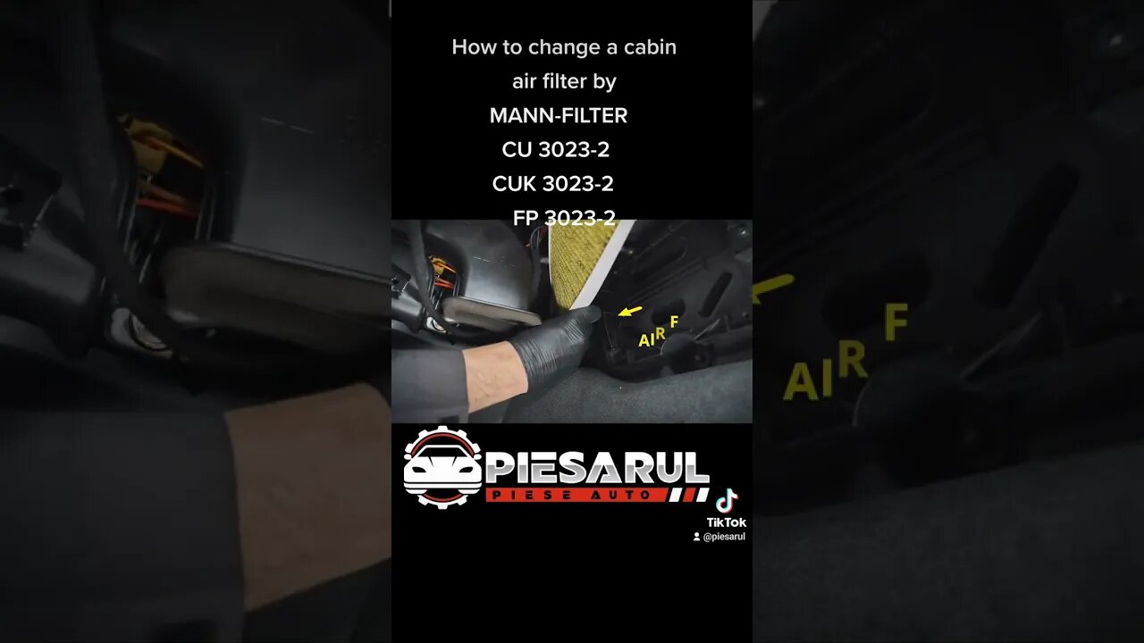 #How to #change a #cabin #air #filter by #MANN-FILTER #CU3023-2 #CUK3023-2 #FP3023-2 #piesarul