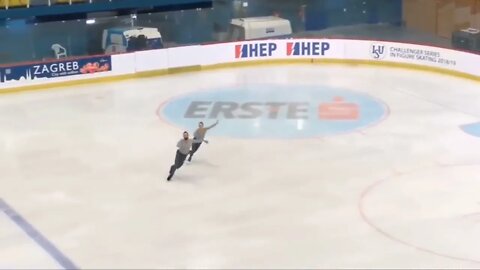 *Scary Fall - Please Beware* - Ashley CAIN / Timothy LEDUC, GOLDEN SPIN ZAGREB PAIRS FS Dec.-5