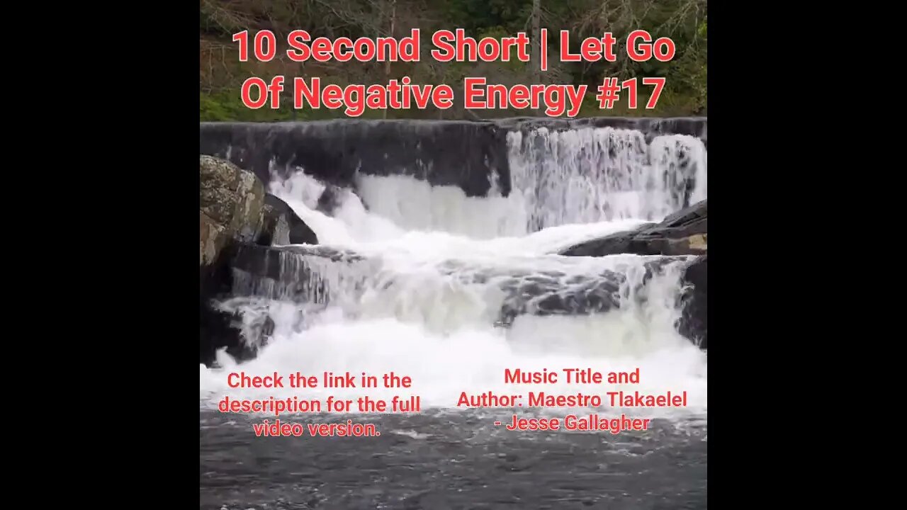 10 Second Short Of Let Go Of Negative Energy | #meditation #shorts #shortsvideo #waterfall #17