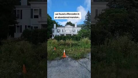 we found an abandoned Mercedes in this abandoned mansion