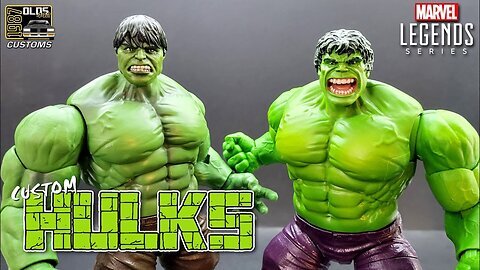 Custom Marvel Legends Savage Hulk & Ed Norton Hulk Heads 