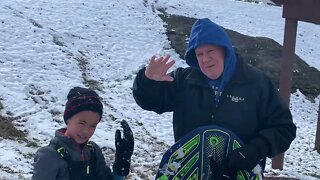 First Snow in Tennessee 2022 on Daddy and The Big Boy (Ben McCain and Zac McCain) Episode 422