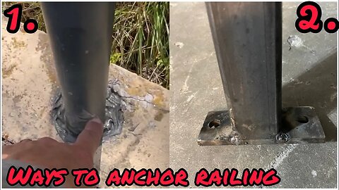 TWO Ways to Anchor Metal Railing To Concrete!!
