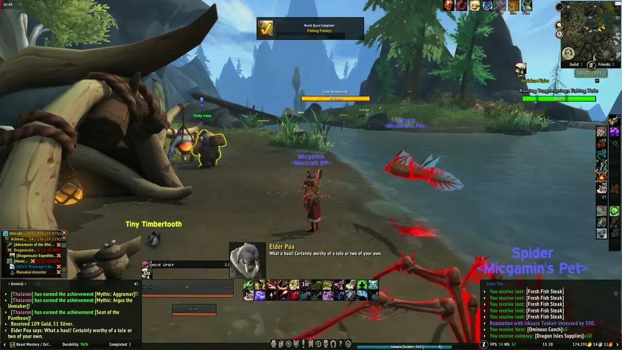 World of Warcraft Dragonflight Fishing Frenzy