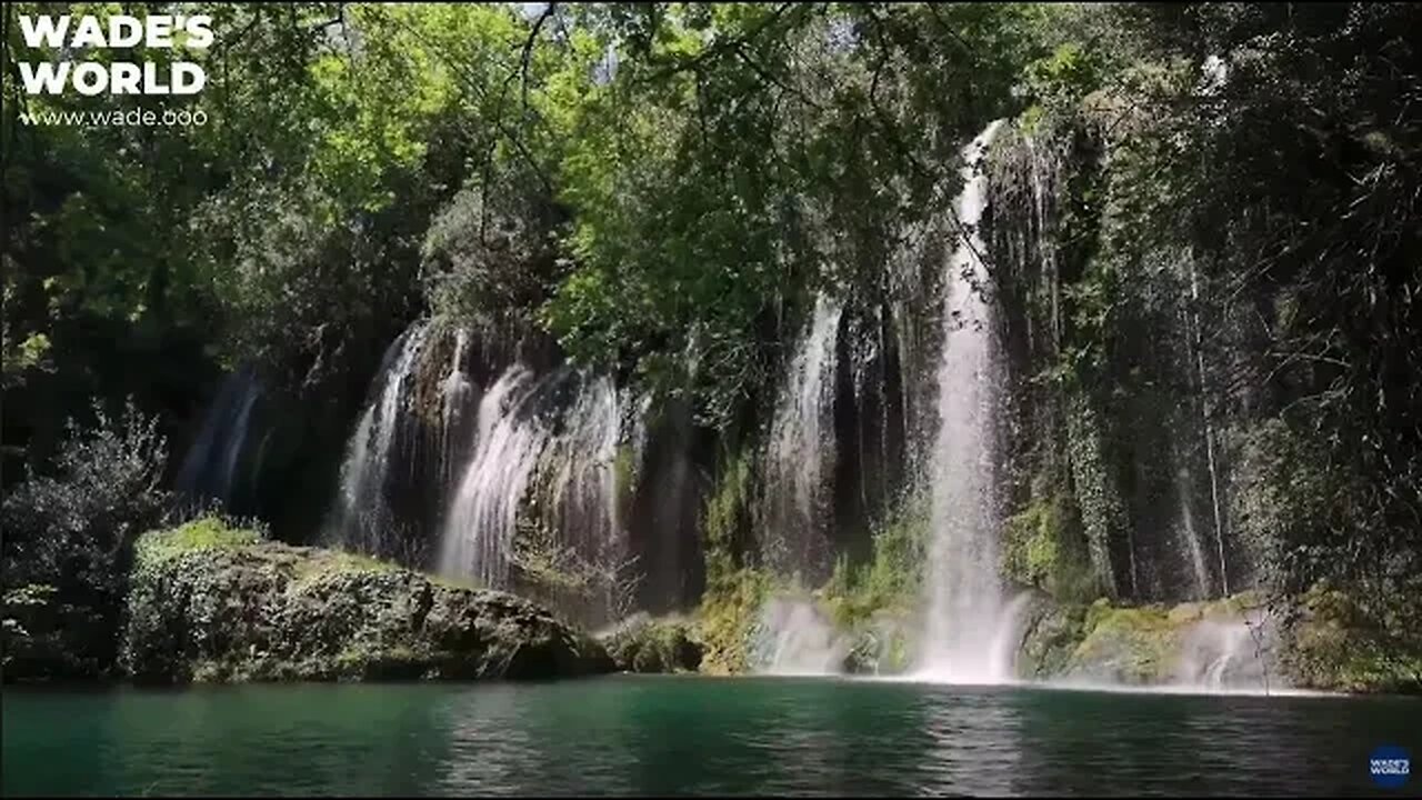 🧘😌 10+ HOUR LOOP of Relaxing Waterfall Nature Sounds with Relaxing Background Music 😴🧘‍♀️