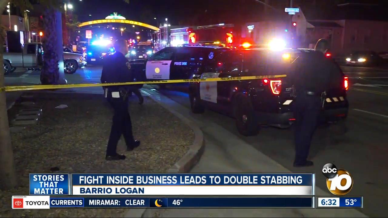 2 men stabbed during fight outside Barrio Logan restaurant