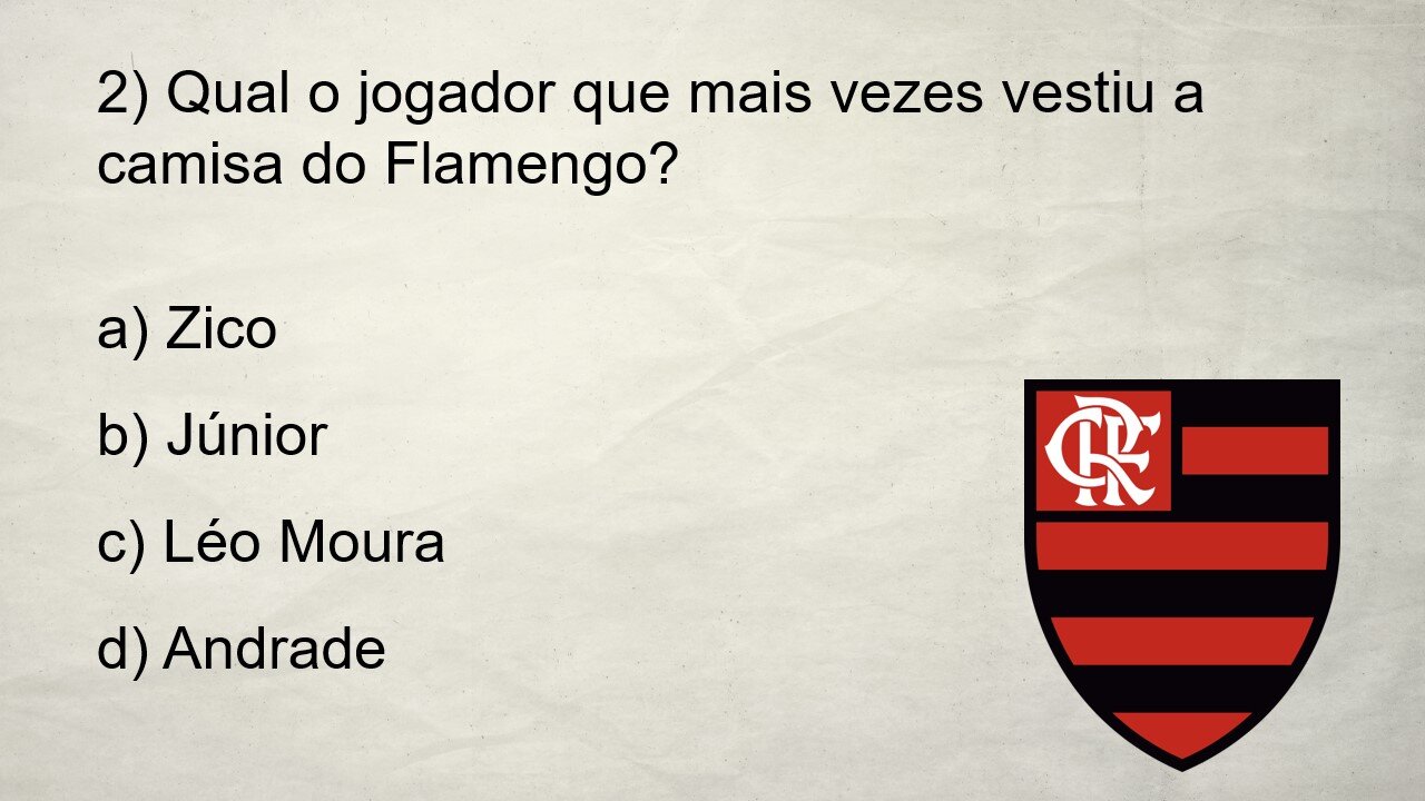 QUIZ DO FLAMENGO - Teste Seu Conhecimento Sobre o Mengão