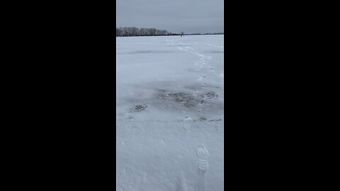 Ice hike sandusky bay