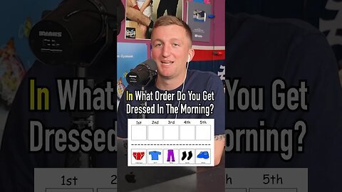 SOCKS First?! What Order Do You Get Dressed? w/@thefrdishow #shorts