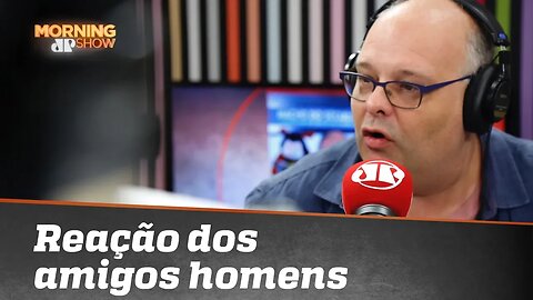 Claudio Henrique dos Santos conta como amigos homens reagiram quando ele virou dono de casa