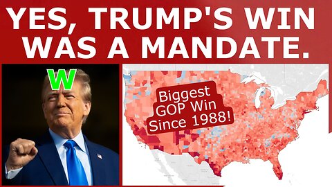 FACT CHECK: YES, Trump's WIN Was a MANDATE.