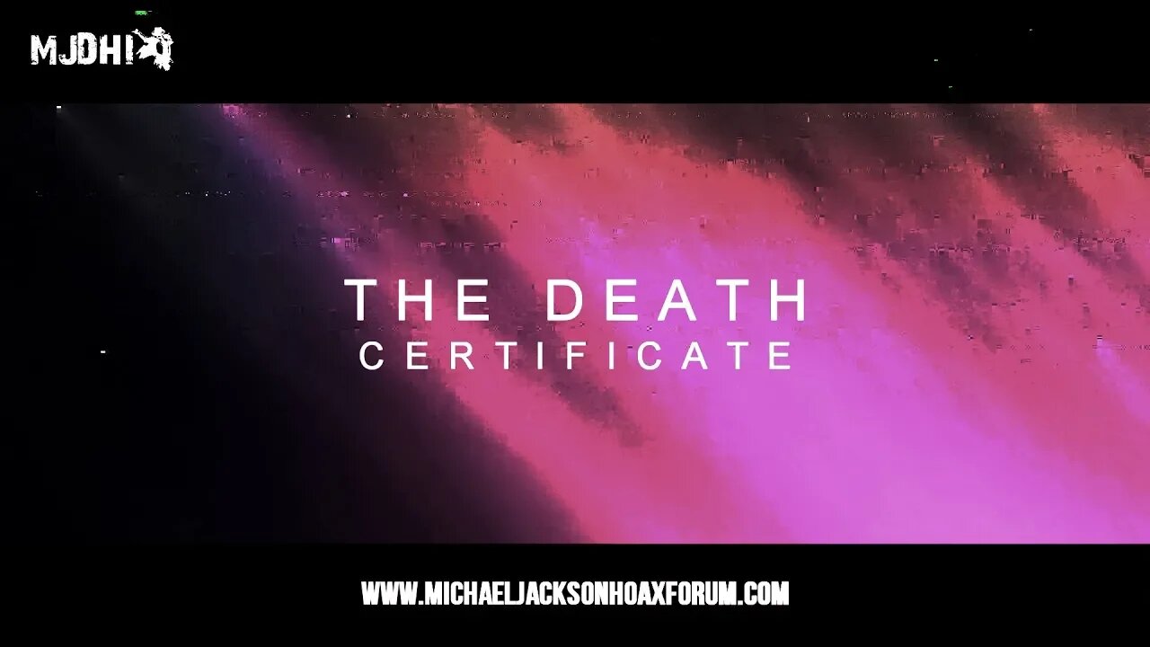 What's up with the Death Certificate?