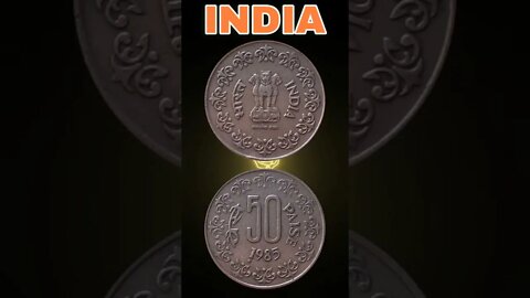 India 50 Paise 1985.#shorts #coinnotesz #viral #trending