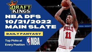 Dreams Top Picks for NBA DFS Today Main Slate 10/21/2022 Daily Fantasy Sports Strategy DraftKings