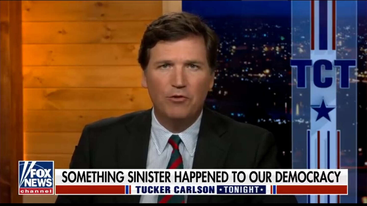 Tucker exposes authoritarianism here in America