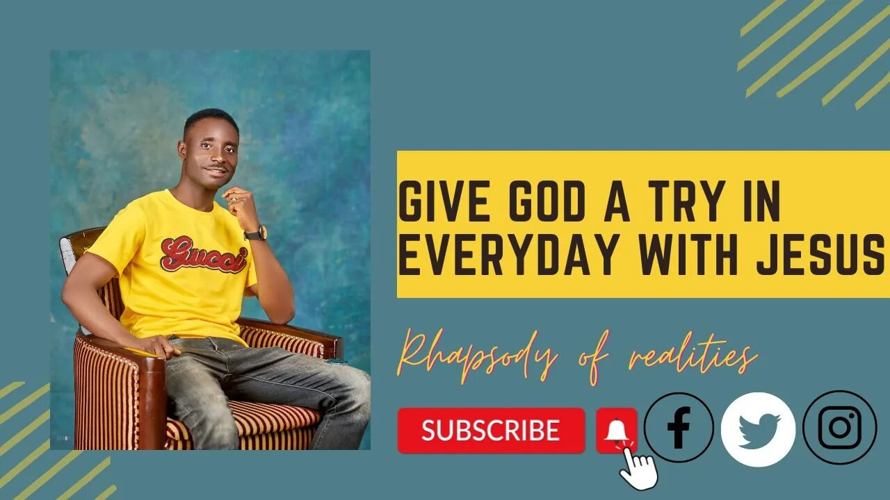 SAME GOD-SAME TESTIMONIES Rhapsody of realities