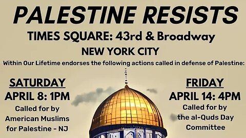 #PalestineResists #HandsOffAlAqsa Rally 4/14 WOLPalestine #withinourlifetime Nerdeen Kiswani AlAwda