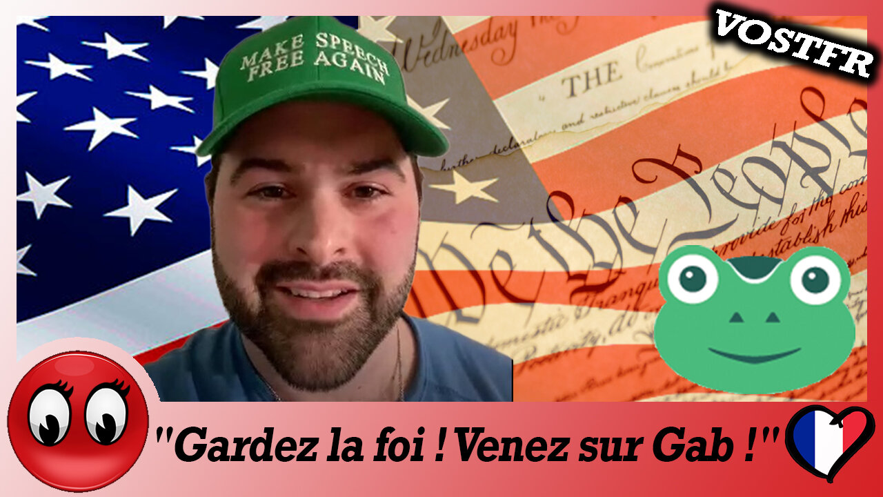 (VOSTFR) Andrew Torba : "Gardez la foi ! Venez sur Gab !"