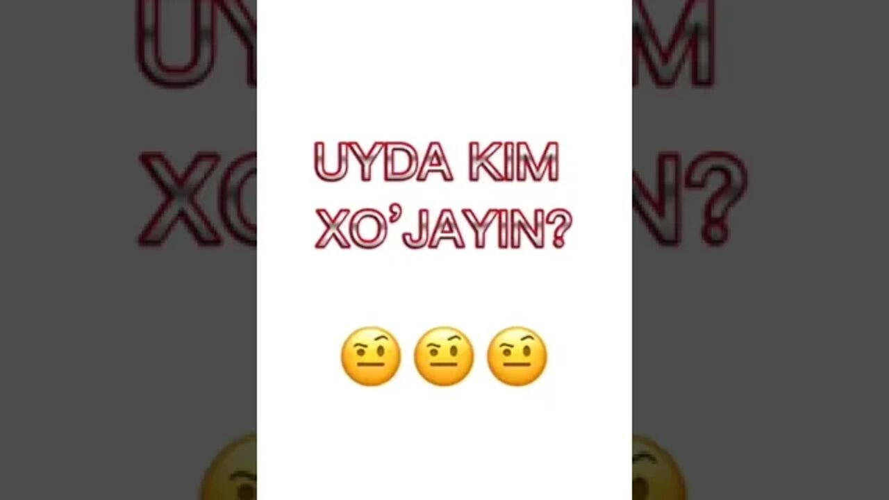 Уйда ким хўжайин? 😂Эр хотинини жуда ҳурмат қилар экан )