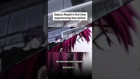Seijuro Akashi’s first time experiencing true defeat 😨 #anime #kurokonobasket #fyp