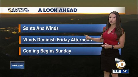 10News Pinpoint Weather with Meteorologist Angelica Campos