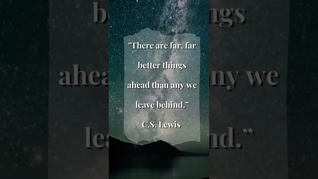 C.S. Lewis Quote Of The Day