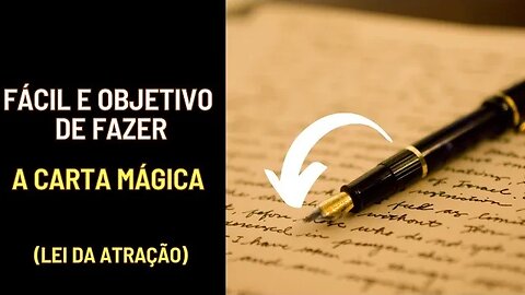 CARTA MÁGICA - (LEI DA ATRAÇÃO) MÉTODO SIMPLES E FÁCIL #leidaatração #espiritualidade #gratidão