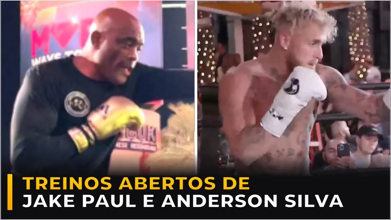 TREINOS ABERTOS - ANDERSON SILVA VS JAKE PAUL