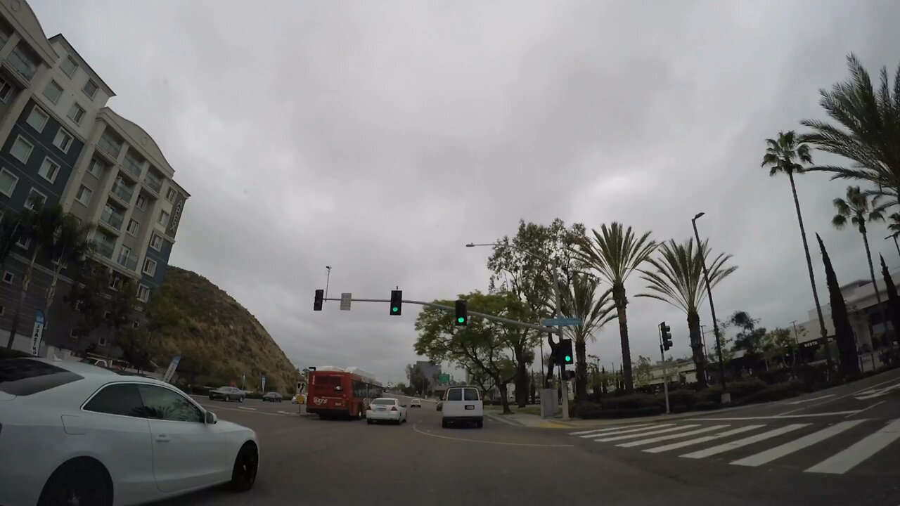 Blasian Babies DaDa Friars Rd To Hwy 163 To I-5 (1440 Time Lapse Cloudy Sky)