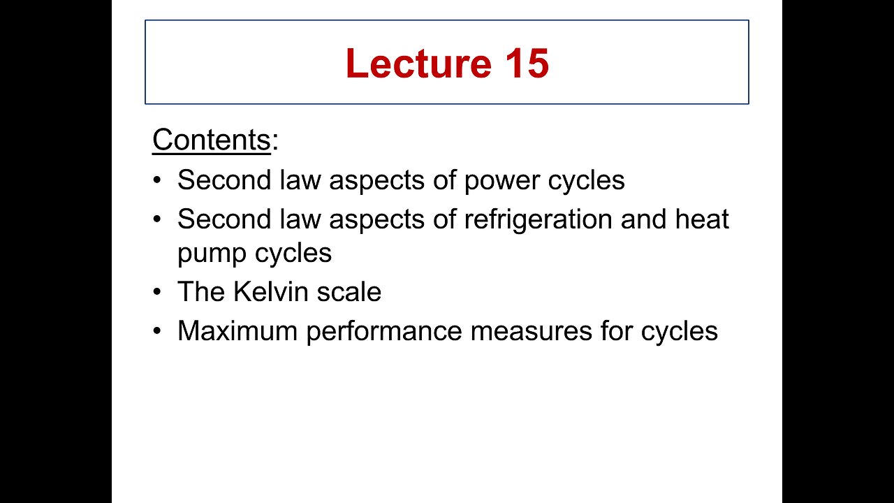 Lecture 15 - ME 3293 Thermodynamics I (Spring 2021)