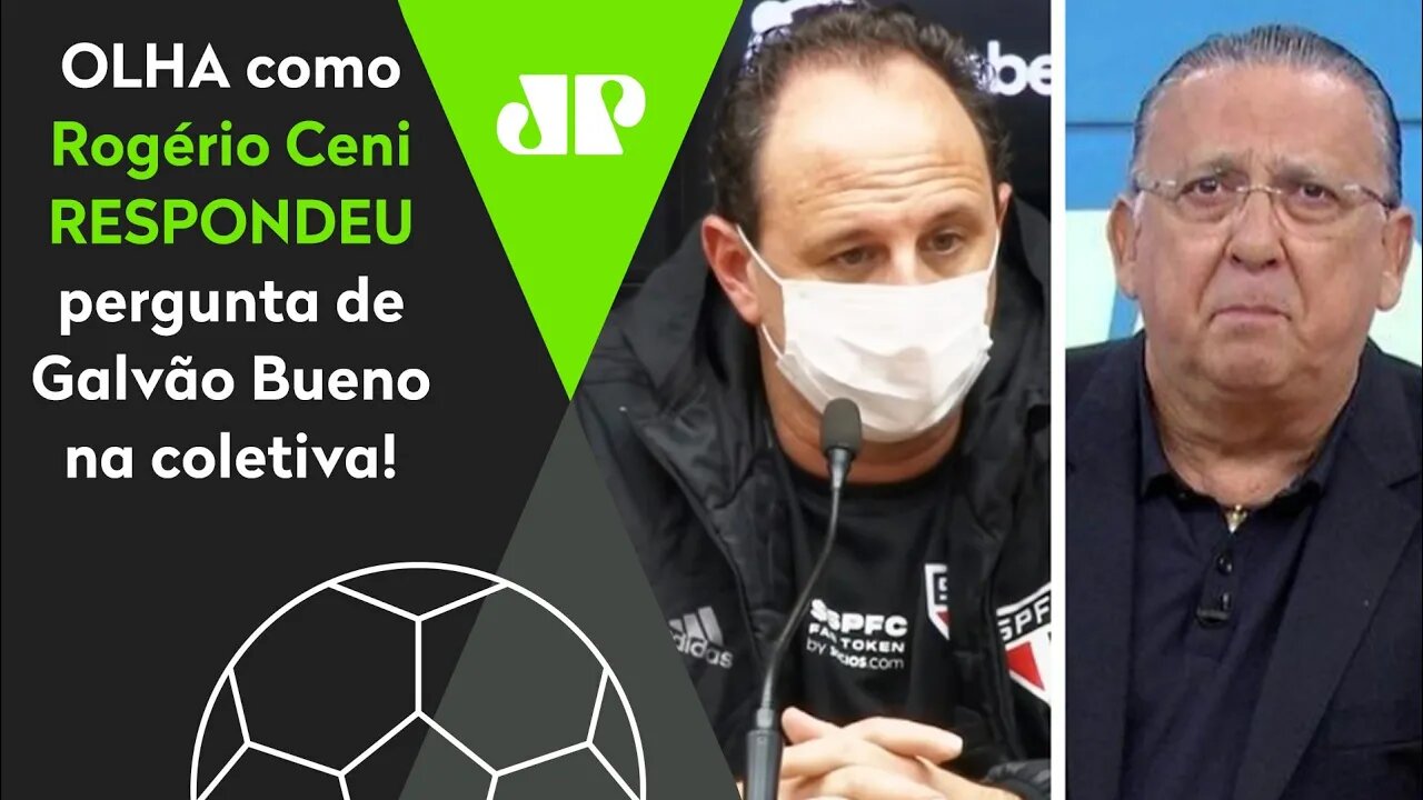 "Contra o Corinthians é..." Rogério Ceni RESPONDE pergunta de Galvão Bueno após 1 a 0 do São Paulo!