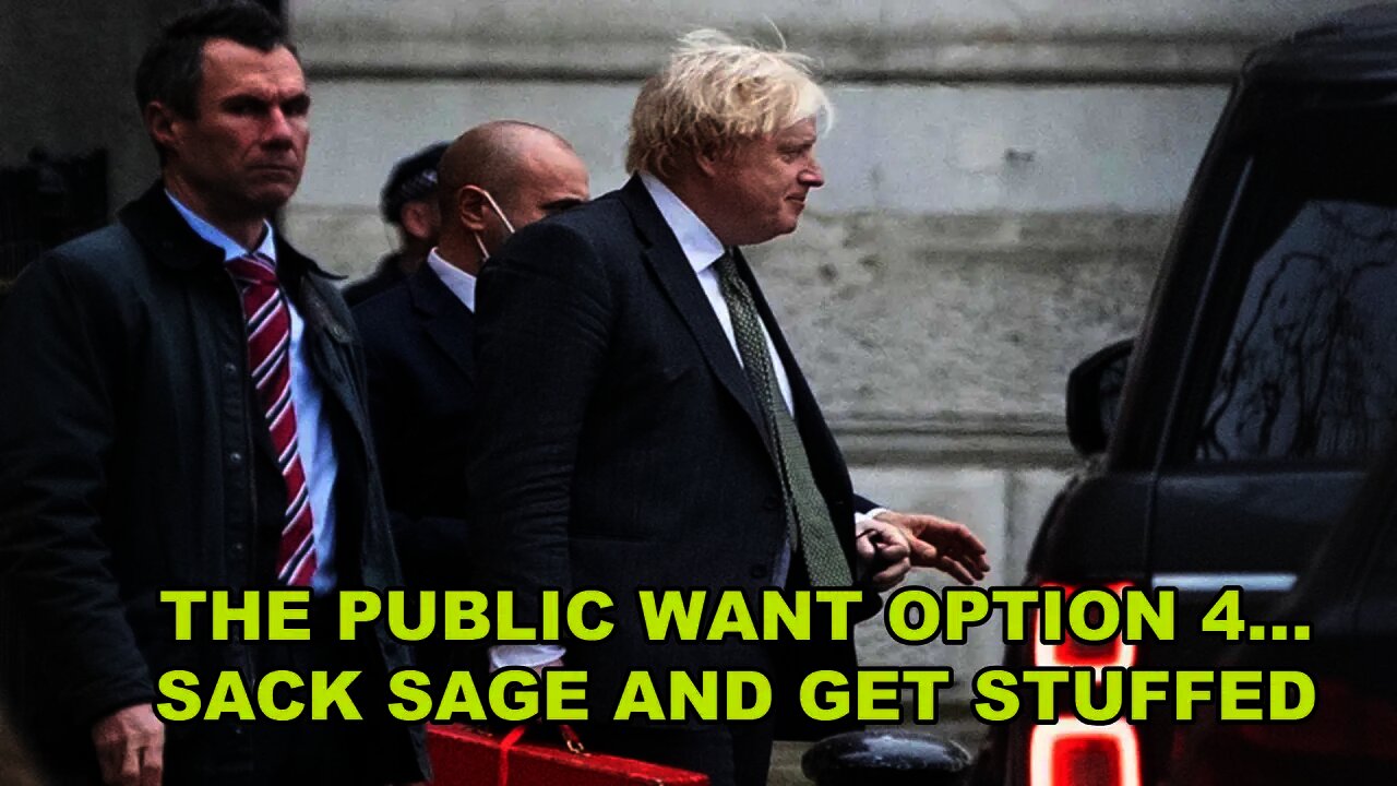 Boris Considering 3 lockdown Options From Sage... How About Option 4.... Get Stuffed