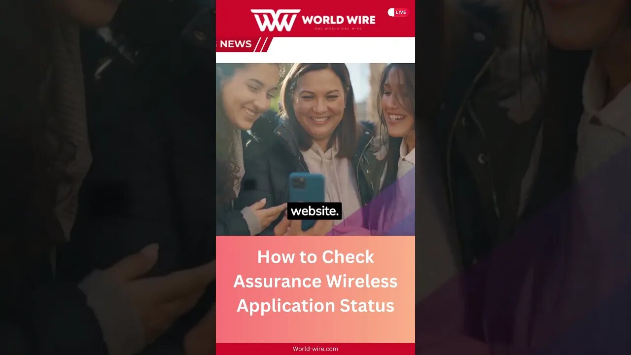 How to Check Assurance Wireless Application Status-World-Wire #shorts