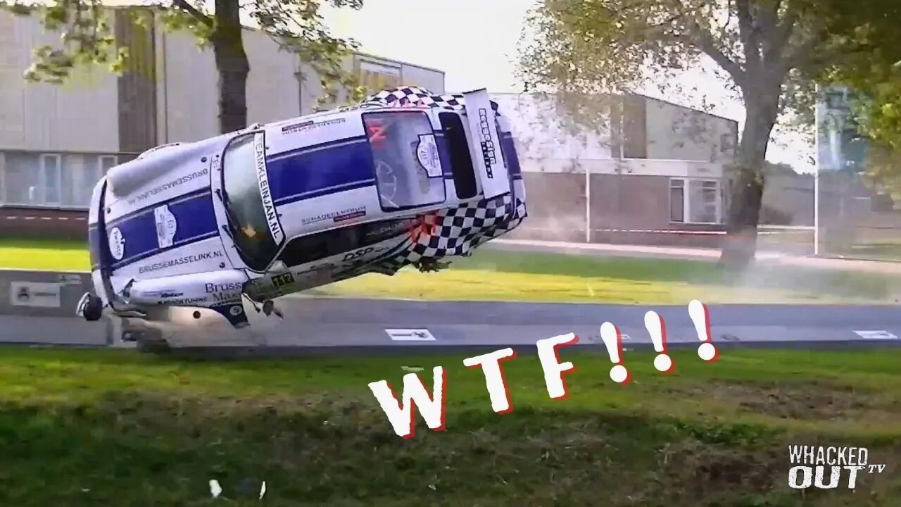 Bad Driver Epic Car Crash into a Pond - Whacked Out TV