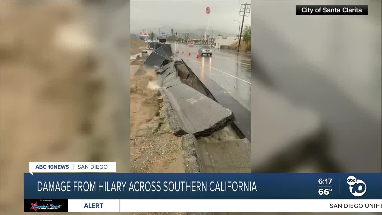 Parts of Southern California feel impact of Hilary
