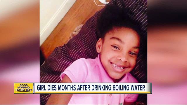 8-year-old Florida girl dies months after being dared to drinking boiling water from a straw