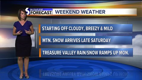 A cloudy but mild weekend ahead, with moisture moving in Sunday