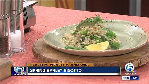 Recipe for spring barley risotto