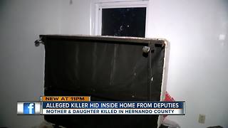 Alleged killer hid inside home from deputies