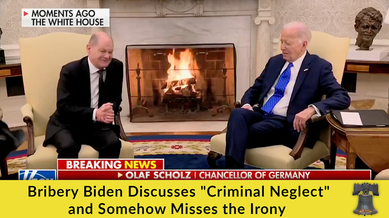 Bribery Biden Discusses "Criminal Neglect" and Somehow Misses the Irony