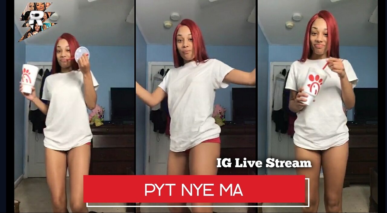 Pyt Nye Ma Twerking with friends on live stream