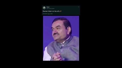 Gautam adani on his wife