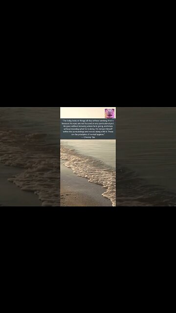 He goes without knowing where he is going, and stops without knowing what he is doing. #shorts