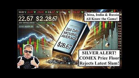 SILVER ALERT! Silver Manipulation PROVEN Again as Silver Slam BOUNCES OFF 200 Day MA! (Bix Weir)