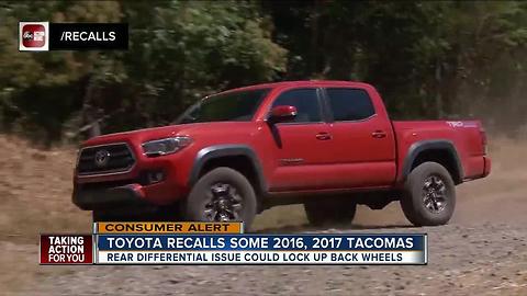 Rear wheels can lock up on recalled Toyota Tacoma pickups