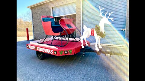 Pewaukee man honors dying moms final wish by building a sleigh