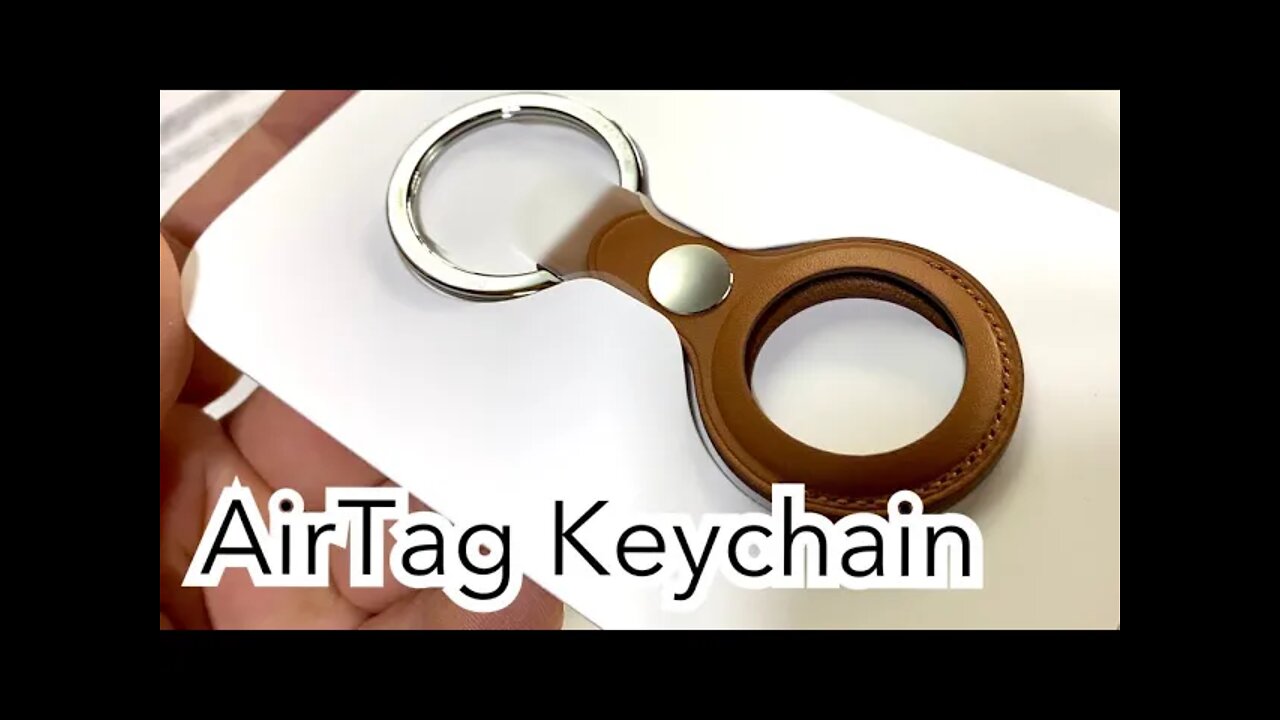 Apple AirTag Leather Key Ring Unboxing