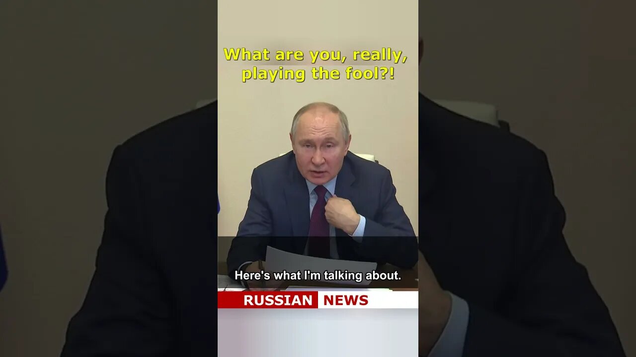 What are you, really, playing the fool?! Putin, Russia #Shorts