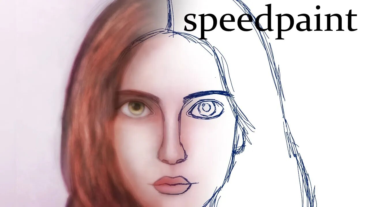 Girl with Green Eyes - Speedpaint in Krita