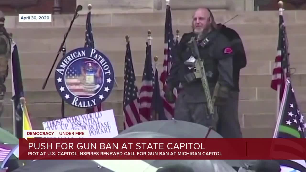 Michigan attorney general says state Capitol not safe as lawmakers renew call for ban on firearms in building